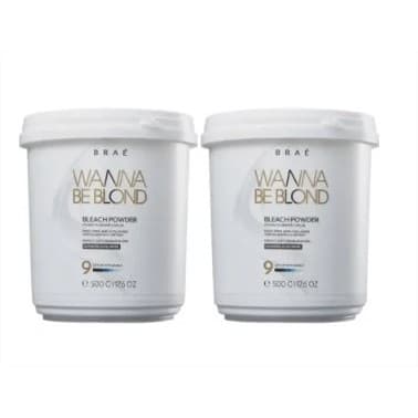 Braé wanna be blond pó descolorante 500g kit com 2