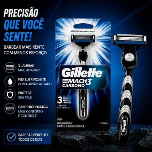GILLETTE MACH 3 APARELHO DE BARBEAR