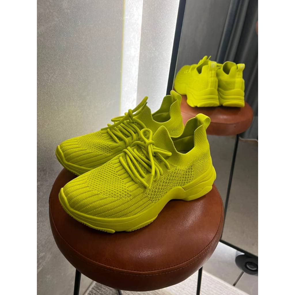 Tênis Ramarim Feminino Verde Neon Esportivo Academia Corrida Caminhada Leve Confortável Casual