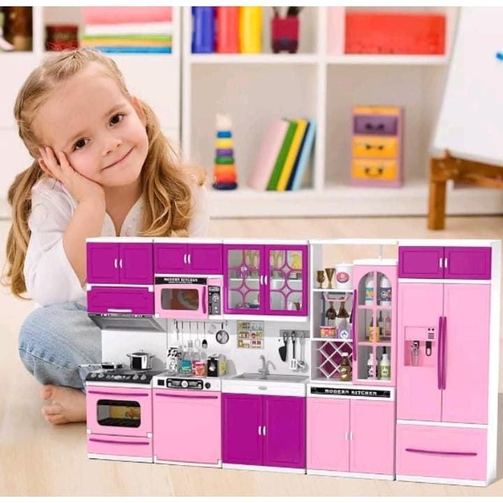 Cozinha De Brinquedo Completa Infantil Kit Luxo Com Acessórios Utensílios Promoção