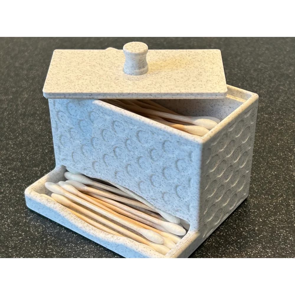 Porta Cotonetes com Abertura Frontal Organizador Moderno