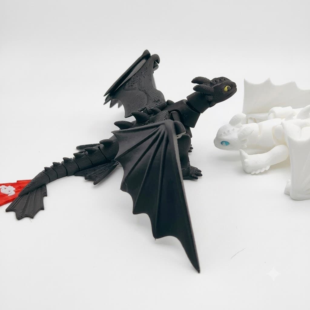Dragão Banguela Articulado | Impressão 3D | Como Treinar o Seu Dragão | Brinquedo Colecionável