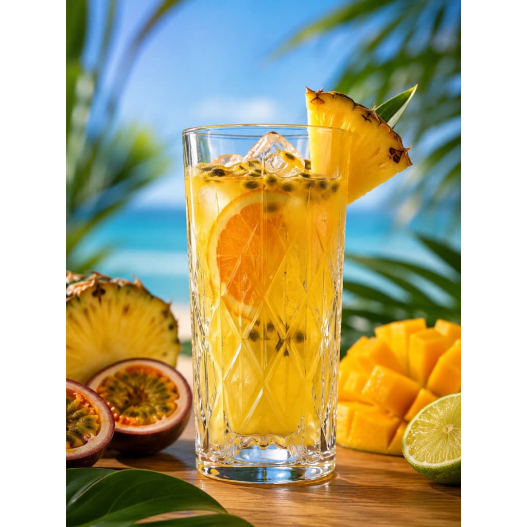 Jogo Copo Alto Diamond 330ml Long Drink Gamma 6 Peças Vidro Transp