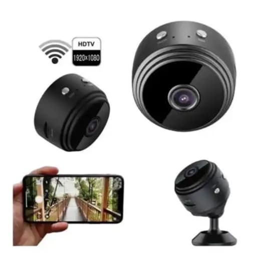 Pronta Entrega Câmera Mini Recarregável Dispositivo de Vigilância Compacto Com Conexão Wifi