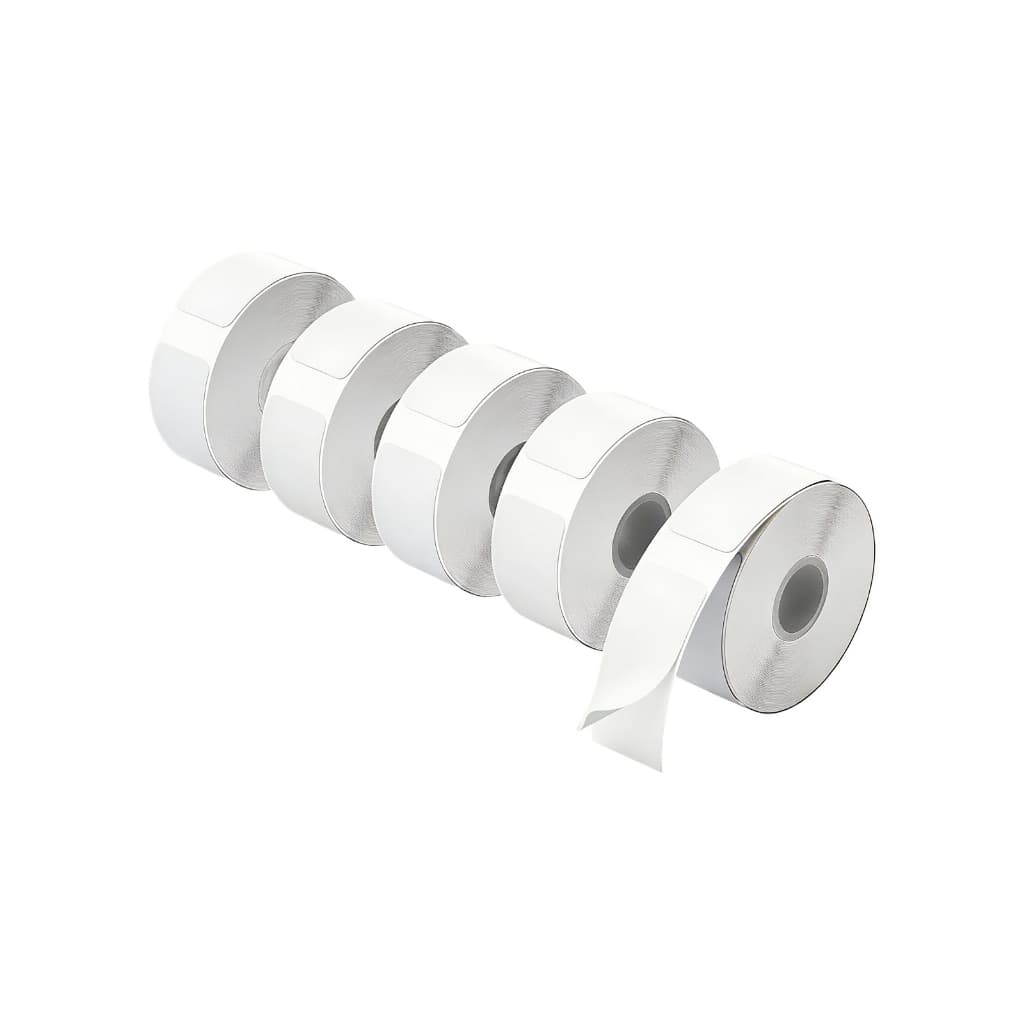 Etiquetas Térmicas De Recarga De 5 Rolos Para L12 – Papel Adesivo Térmico Direto (14x30mm/14x40mm)