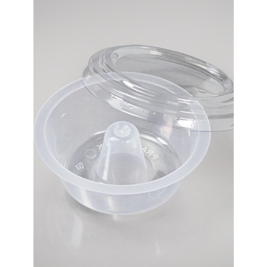 Kit 200 Unidades Forma de Pudim Forneável 90ml com Tampa Mini Pudim para Festas Eventos Forno e Banho Maria Praticpack