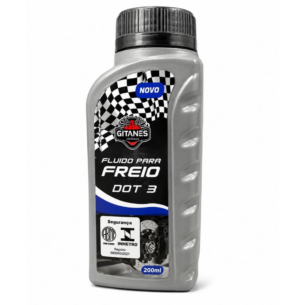 Fluido Óleo Freio Dot 3 200ml Carro Moto Utilitário Gitanes
