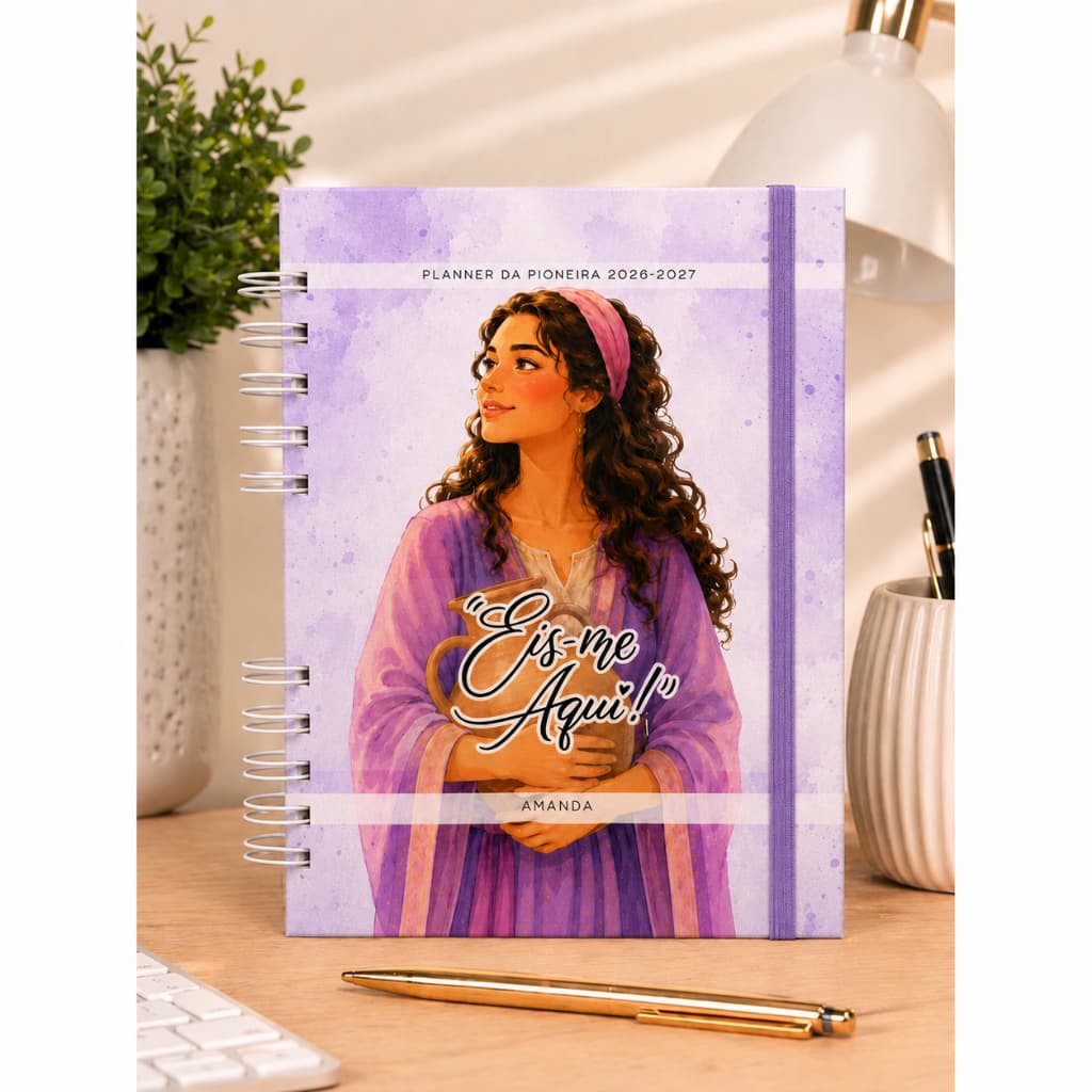 Planner Pioneiro JW 2026/2027 Personalizado | Agenda A5 Capa Dura | 2026/2027 | Masculino e Feminino