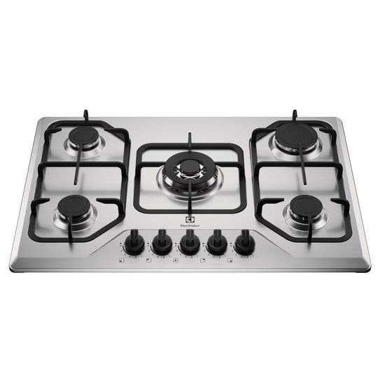 Cooktop Electrolux 5 Bocas Experience Inox Grades Duplas Ferro Fundido KE5XC