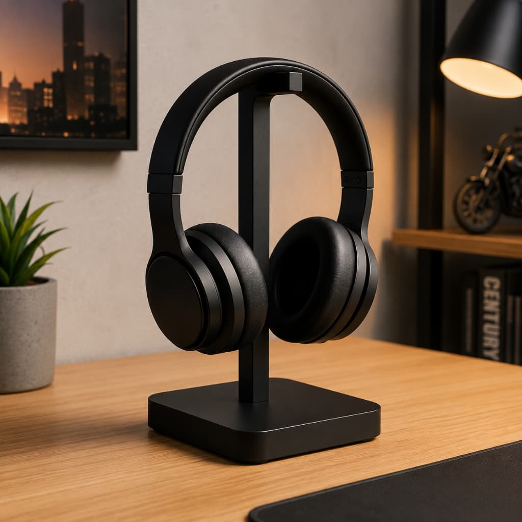 Suporte De Mesa Para Fone Headset Gamer Universal Elegante