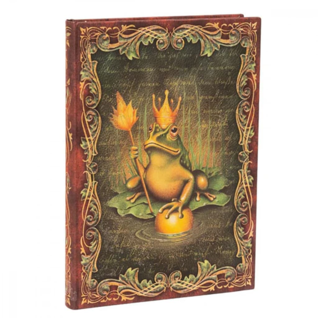 PAPERBLANKS FROG PRINCE MIDI PAUTADO CAPA DURA 18X13CM