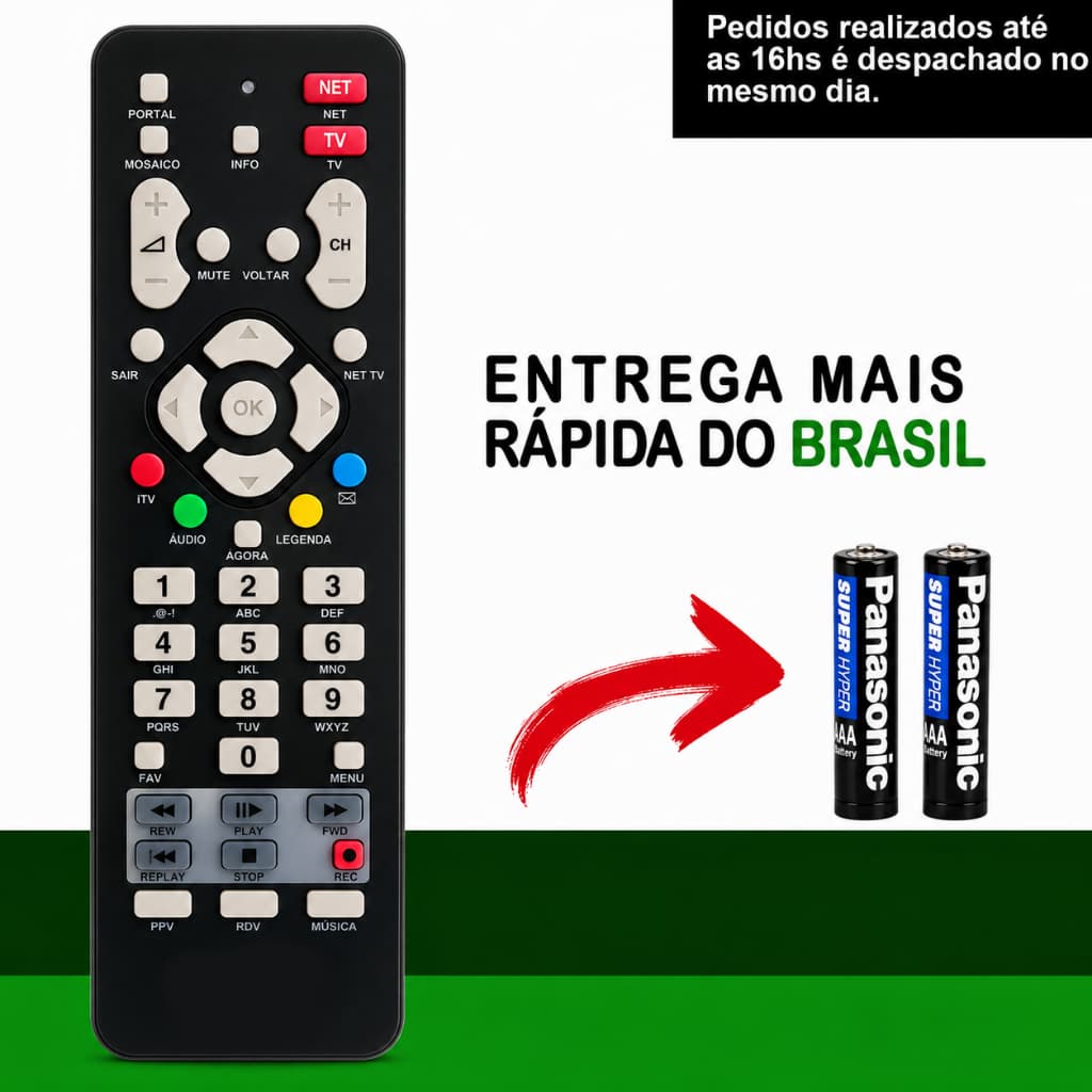 Controle Original para aparelhos NET digital ( compativel com todos modelos )