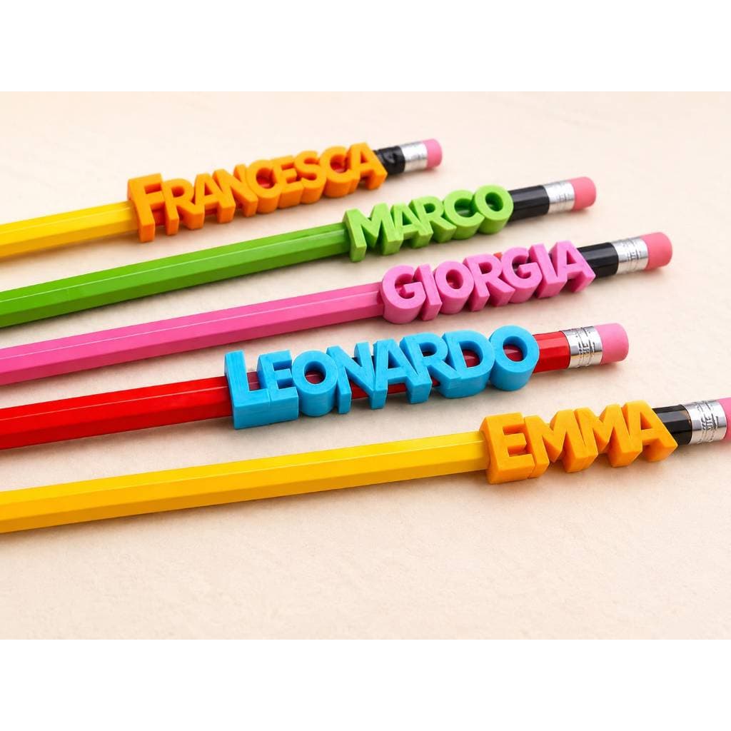 Kit com 30 ponteiras para lápis personalizados