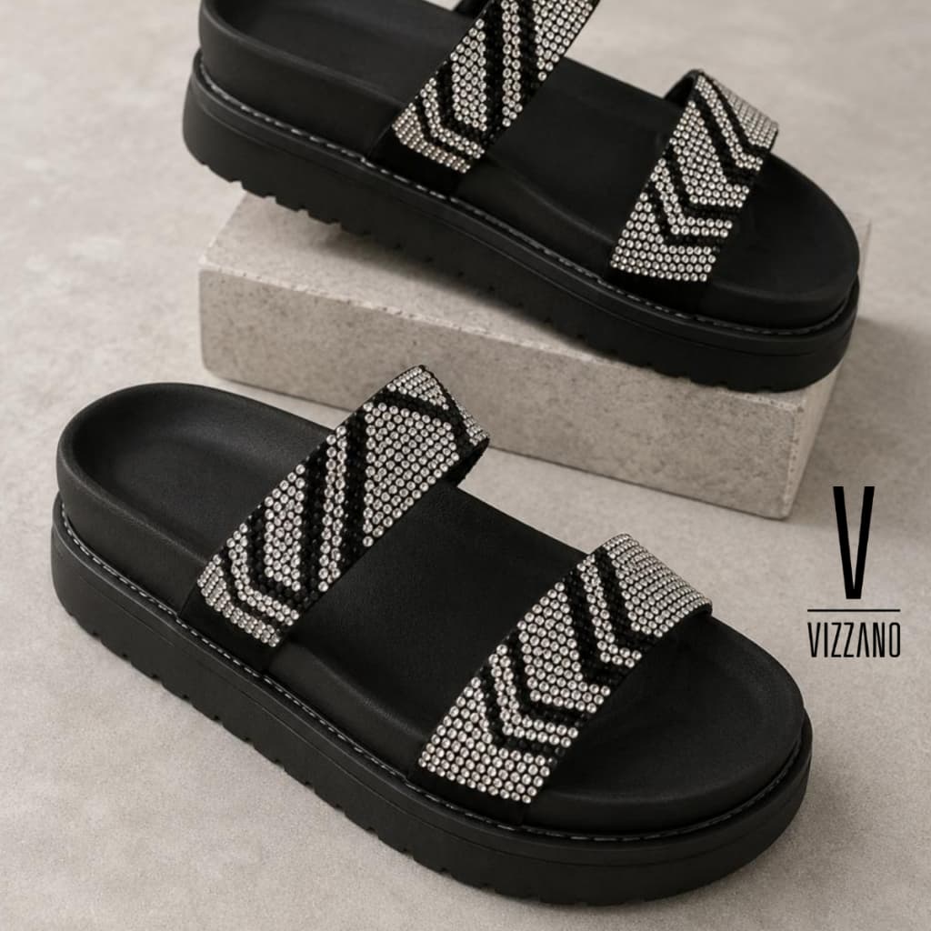 Sandália Papete Vizzano Feminina Chinelo Vizzano Verão