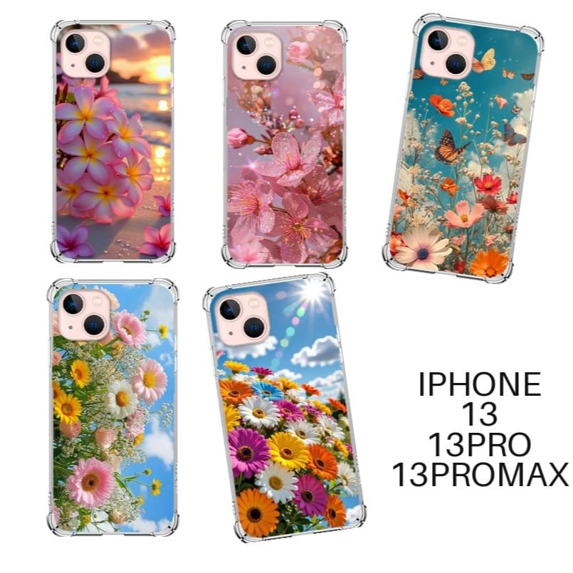 Capinhas de Celular TPU Iphone 13 13 Pro 13 Pro Max Flores Lindas Rosas Flor Natureza Proteção Anti-Impacto