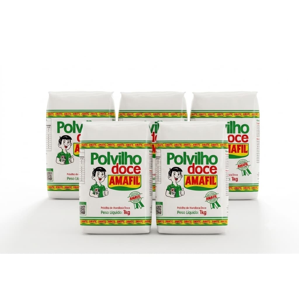 Polvilho Doce Amafil De Mandioca Premium - Pack C/ 5kg