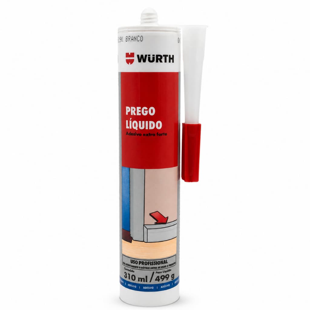 Prego líquido Wurth 499gm  Extra Forte Aderência super eficaz