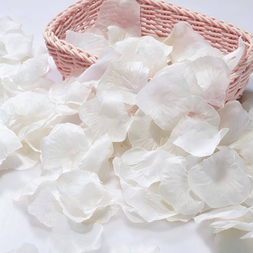 1000 2000 Pétalas De Rosa Flores Artificiais Brancas Decoração Para Casamentos Festas