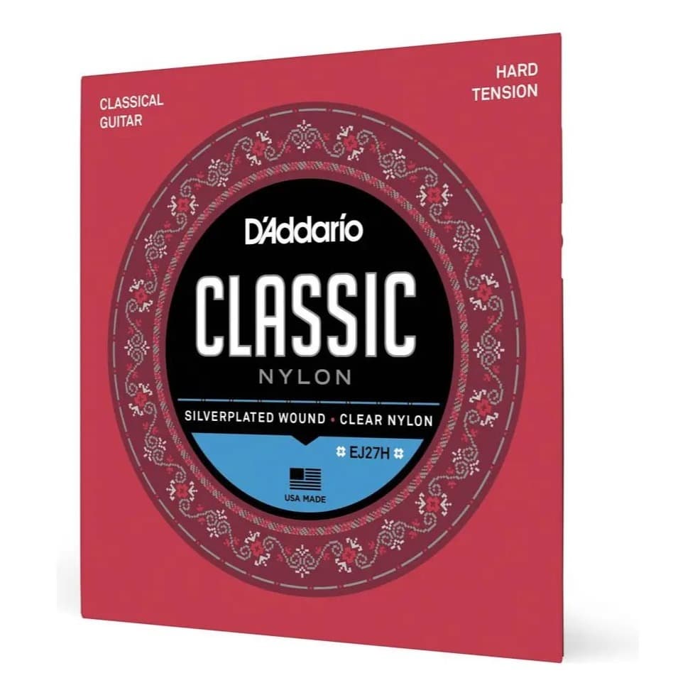 Encordoamento Nylon Violão D"Addario EJ27H Tensão Alta - Timbre Encorpado e Durabilidade