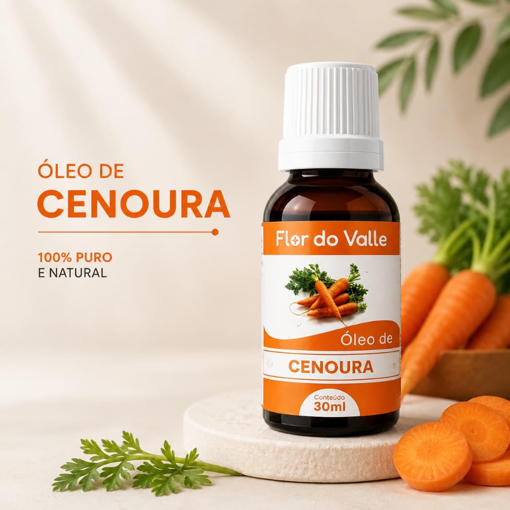 Óleo de Cenoura  - Flor do Valle 30ml