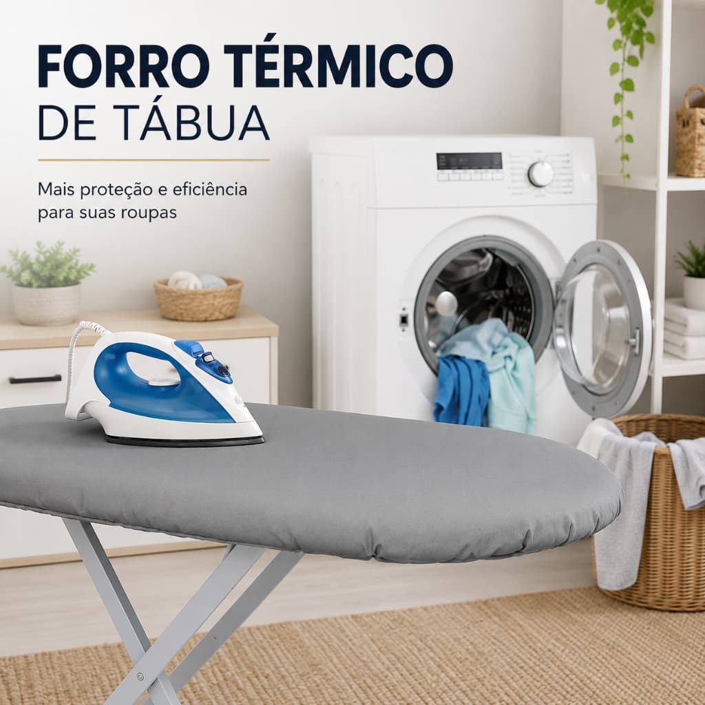 Capa Forro Térmico Para Tábua de Passar Ajustável Universal Aluminizado Premium