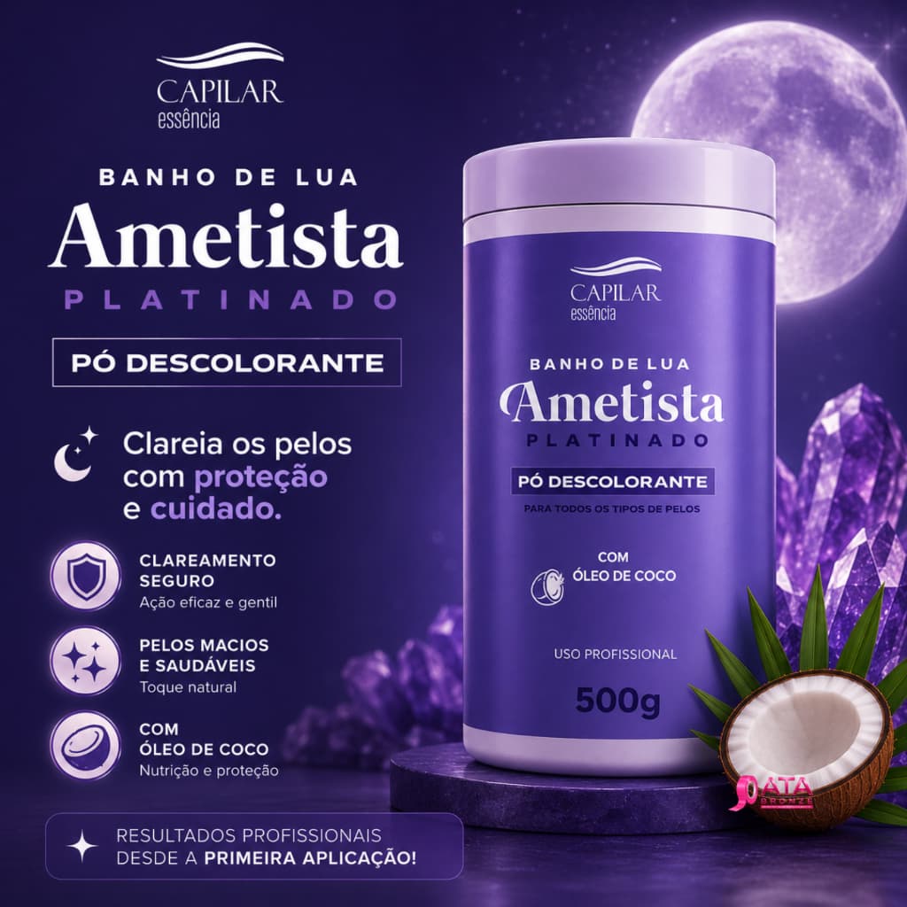 PÓ DESCOLORANTE AMETISTA 500g - CAPILAR ESSÊNCIA