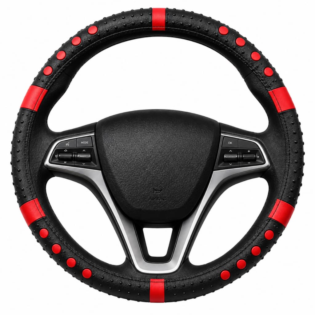 Capa de Volante Universal Borracha Massageadora Antiderrapante Conforto Dirigir Carro Uber Táxi