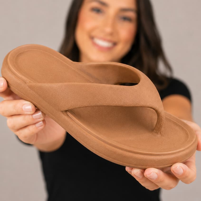Chinelo de Dedo Nuvem Feminino Super Confortável Leve Anatômico Casual