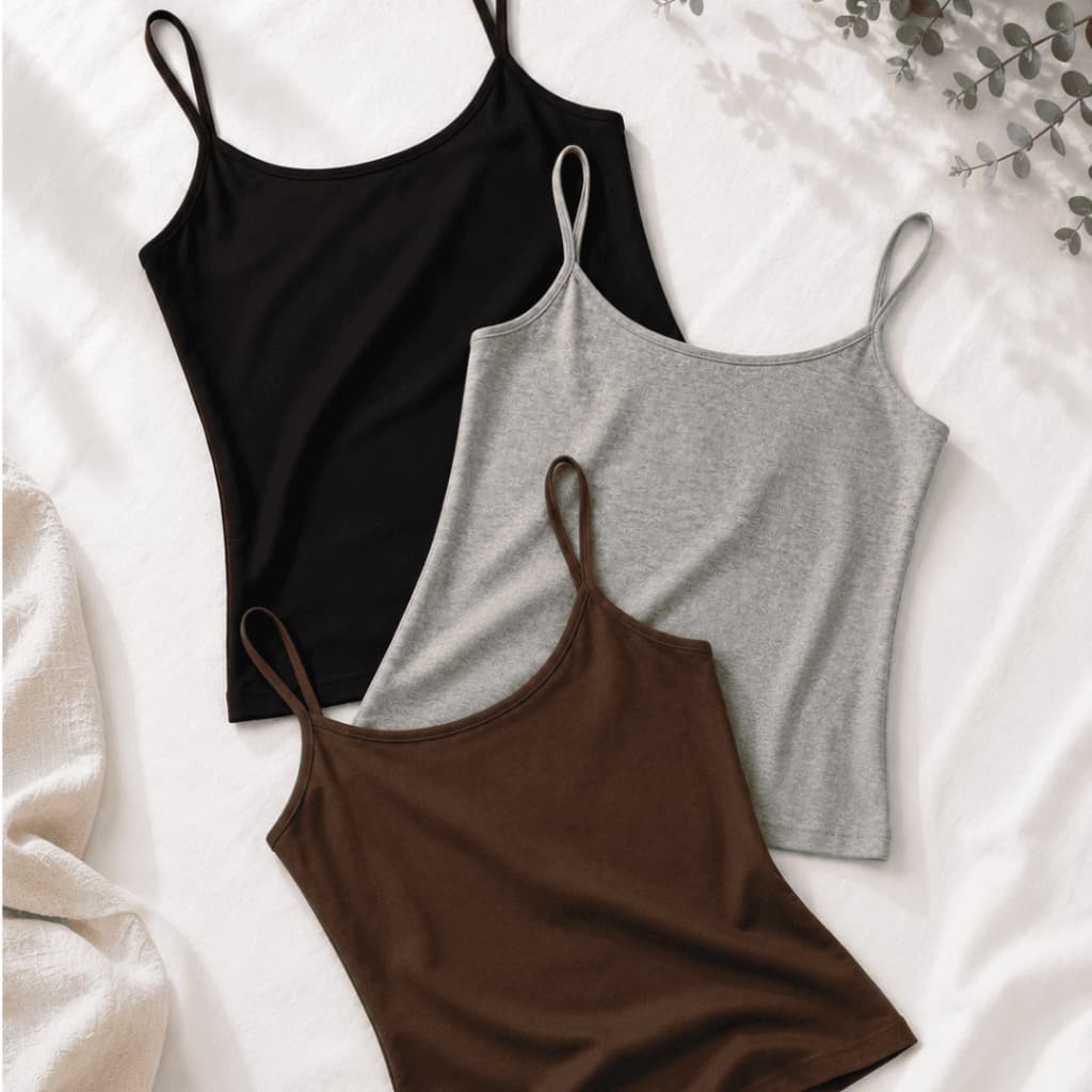 Regata Feminina Alcinha Blusa Feminina Alcinha Algodão - 1,2 ou 3 Regatas