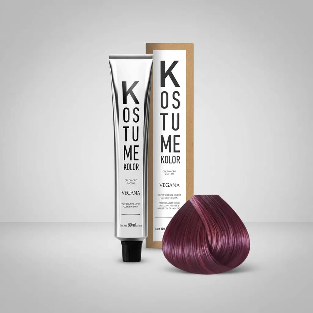 Kostume Kolor Vegana Marsala 8.26 - Loiro Claro Violeta Vermelho - 60ml