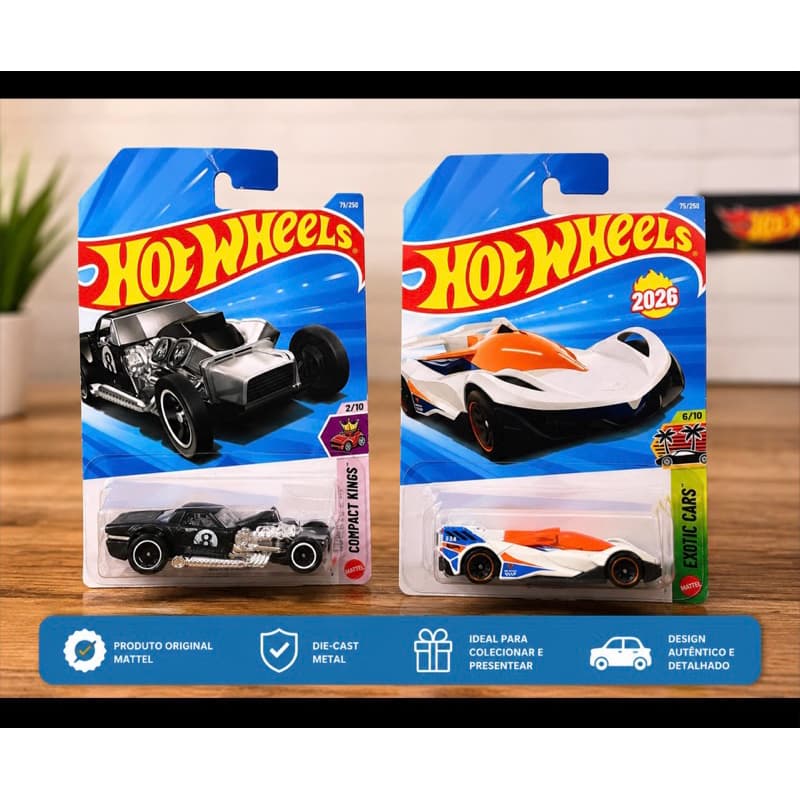 Carrinho Hot Wheels, Original Miniatura Colecionável Novo