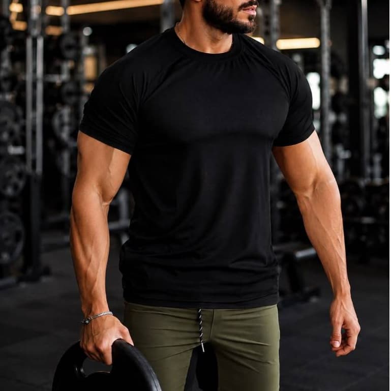 Camiseta Dryfit masculina Lisa Musculação sem estampa Crossfit Corrida Futebol Academia Respirável Original da Avve Wear