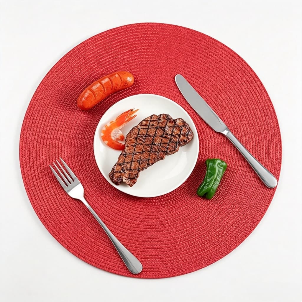 Jogo Americano Redondo Mesa Posta Sousplat Cozinha 38 cm