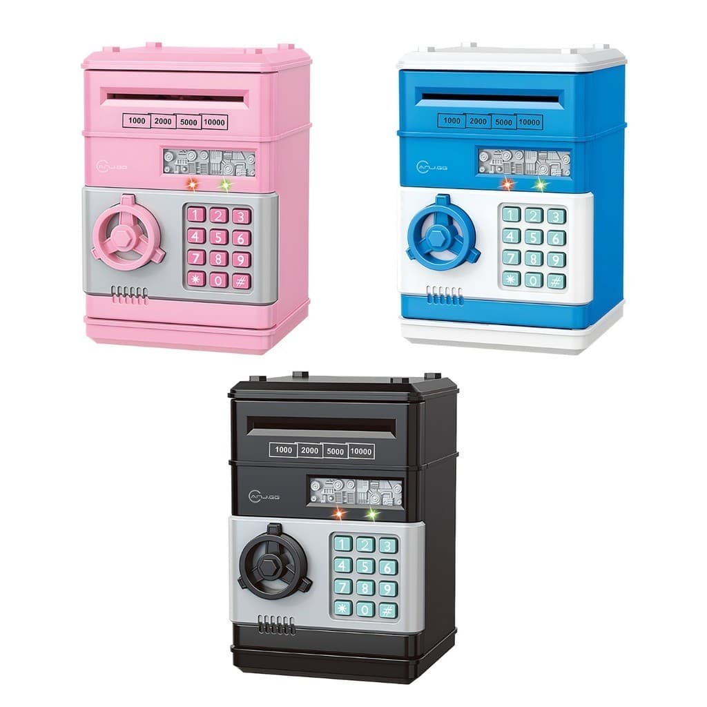 Dois Meio-cofre eletrónico Mini-meio-cofre automático para crianças Cofre digital Presente para o Dia das Crianças