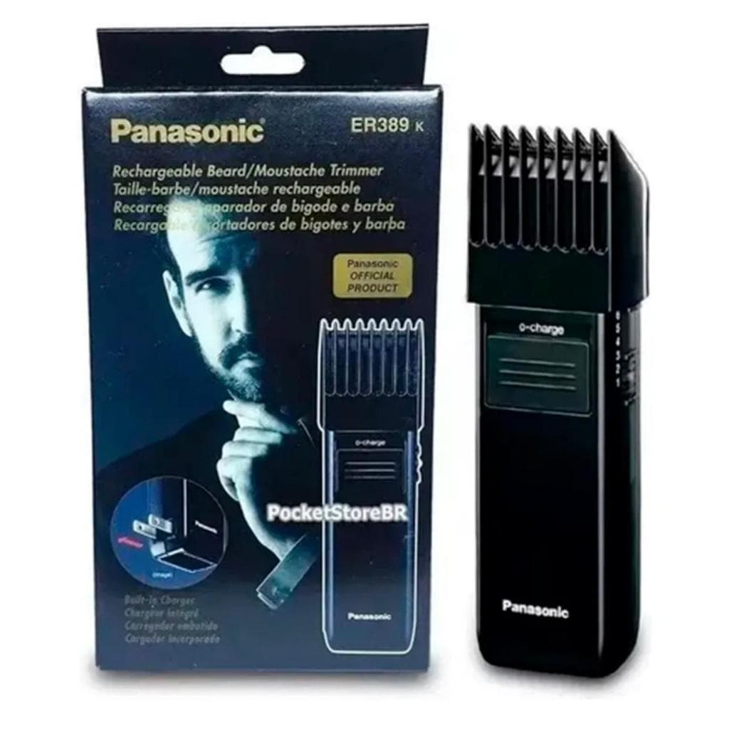 Aparador de cabelo e barba Panasonic ER389K -Sem fio recarregável