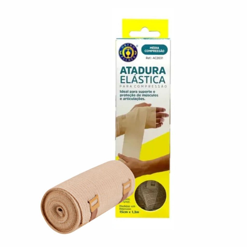 Atadura Elástica para Compressão AC2031Média Compressão 20-30mmhg Orthopauher