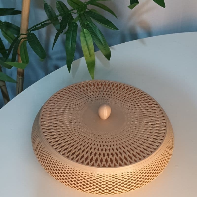 Tigela Decorativa com Tampa Organizador Elegante Porta-Treco Bowl Centro de Mesa Sala Escritório Minimalista Versátil