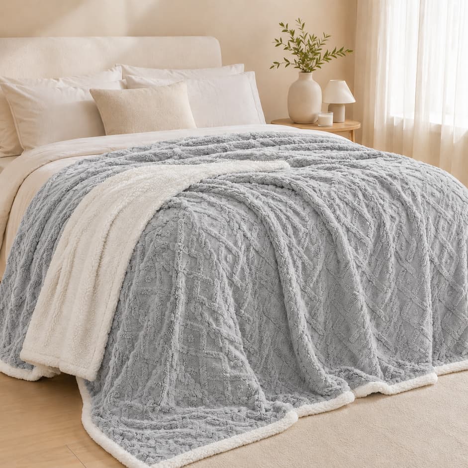Cobertor Manta Casal Queen Glamur Toque Macio Conforto Felpudo