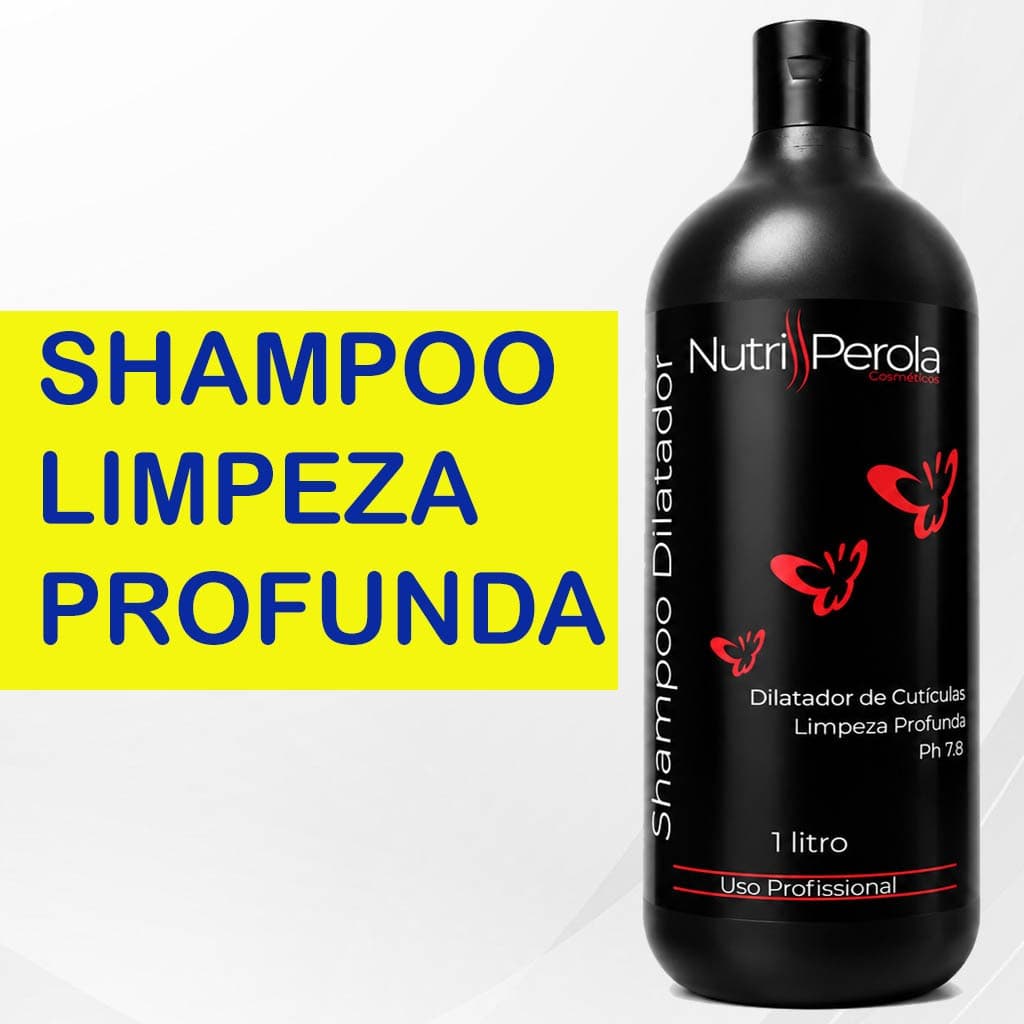Kit Shampoo Anti Resíduo Profissional 1Litro - Limpeza Profunda Dos Fios