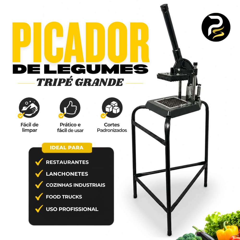 Picador e Cortador GRANDE De Legumes Frutas Tomate Batata Cabrita Profissional Reforçado