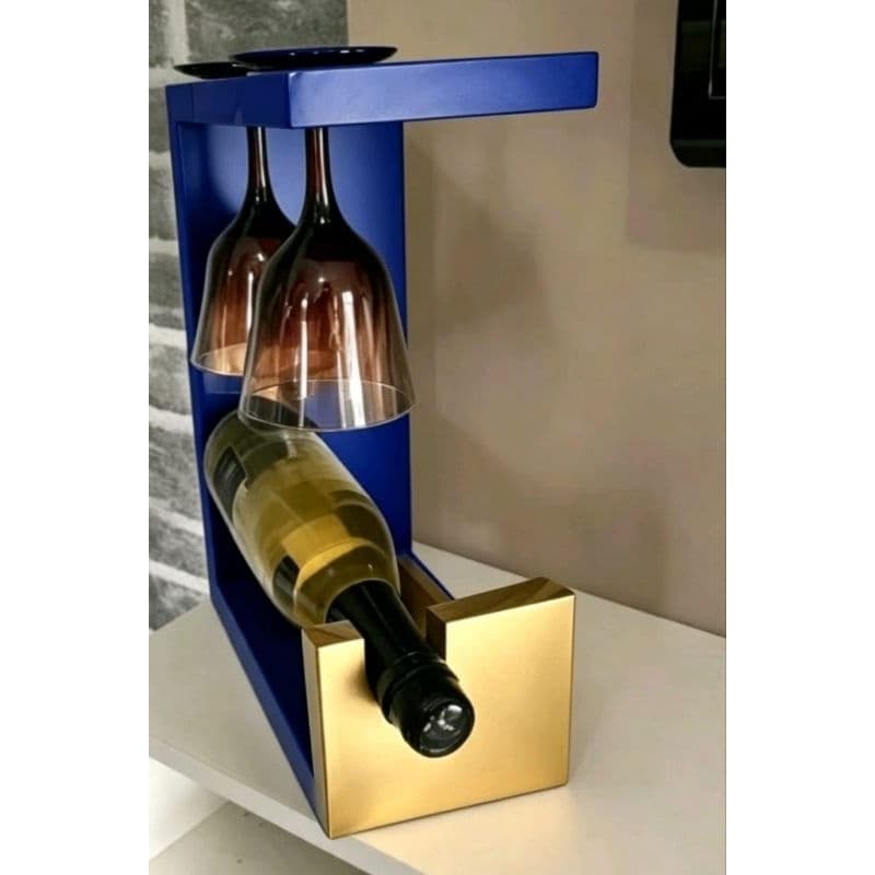 suporte para vinho de bancada para 1 vinho e 2 taças!