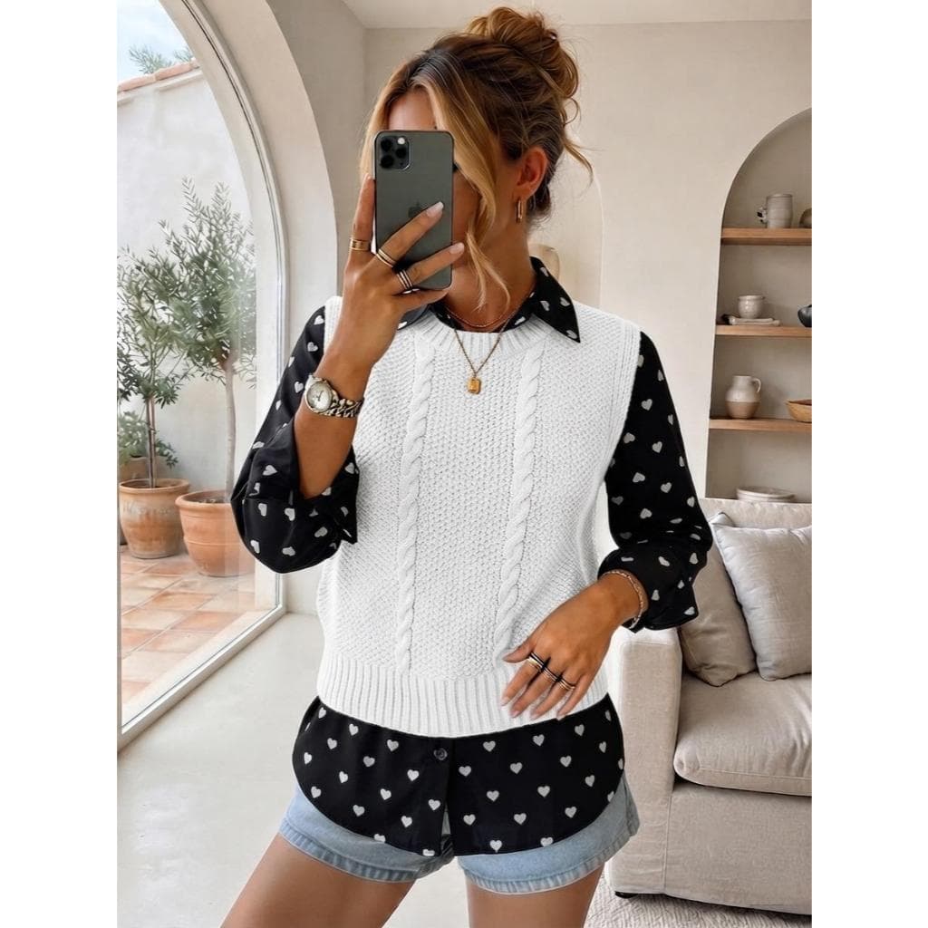Blusinha Feminina Modal Regatinha Trançada Golinha Alta Básica Confortavel Estilosa
