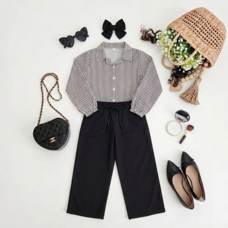 Conjunto Infantil Menina Verão Blusa e calça Blogueirinha [Tam 2 ao 10]