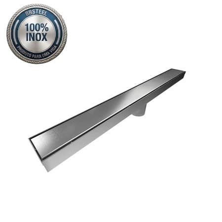 Ralo Linear Inox Grelha Oculta Premium BR Steel Banheiro Design Invisível Direto Fábrica