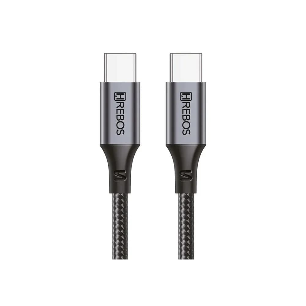 Cabo Usb C Para Usb C 100w Turbo Premium Midnight 1 Metro Hrebos Cb 362c