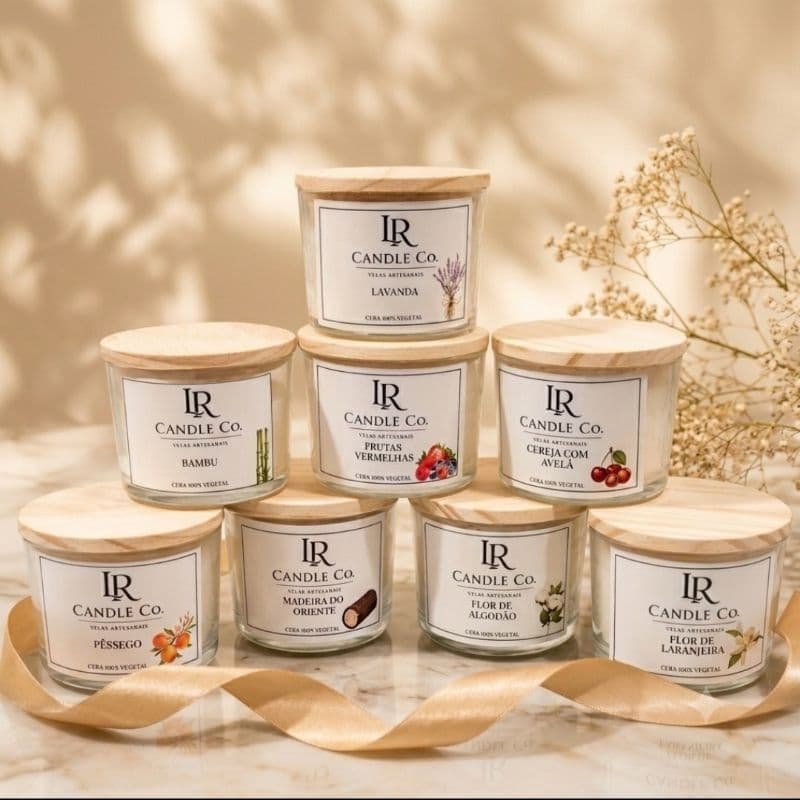 Vela Aromatica 100g | Pavio de Algodão | Diversos aromas