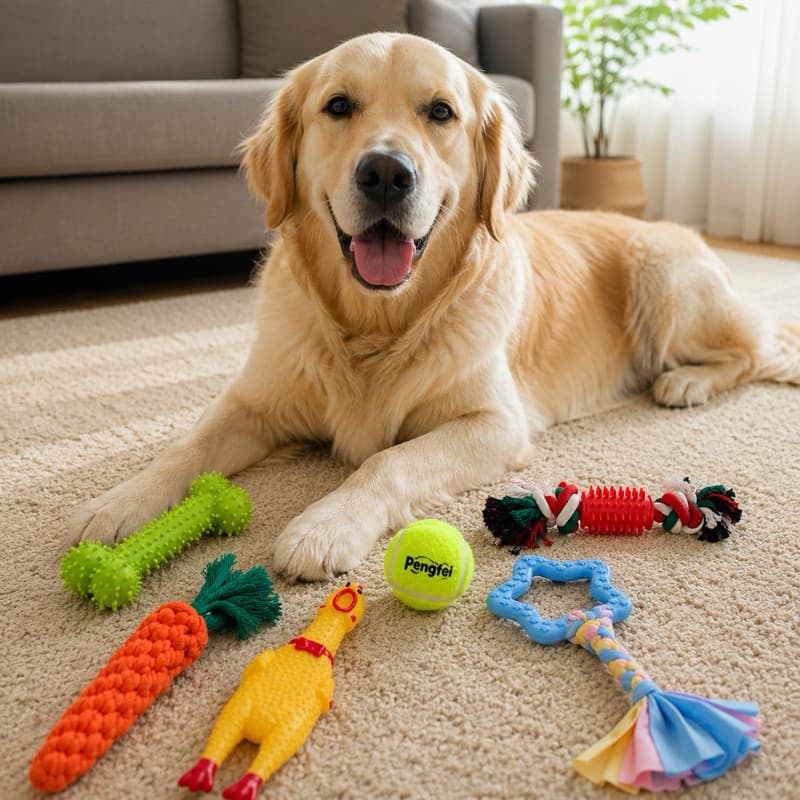 Brinquedos Para Cachorro Mordedor Interativo 6 Peças Bola Corda Antisstresse Resistente Filhote Adulto