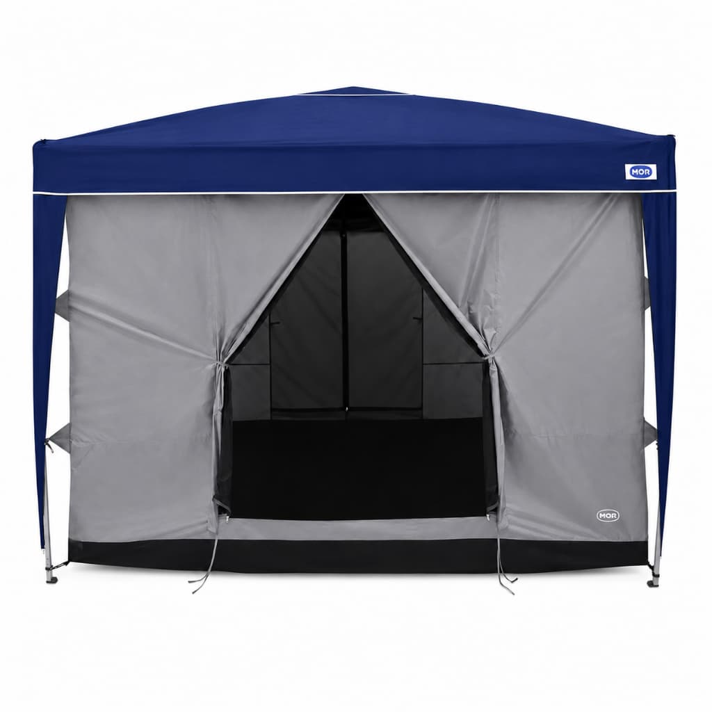 Gazebo Tenda Mor X-Flex Oxford 3x3m Reforçado Com Brarraca Paredes Dobrável Desmontável Leve Praia Camping