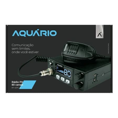 Rádio Px 80 Canais Aquário Rp 40 Plus - Homologado Anatel