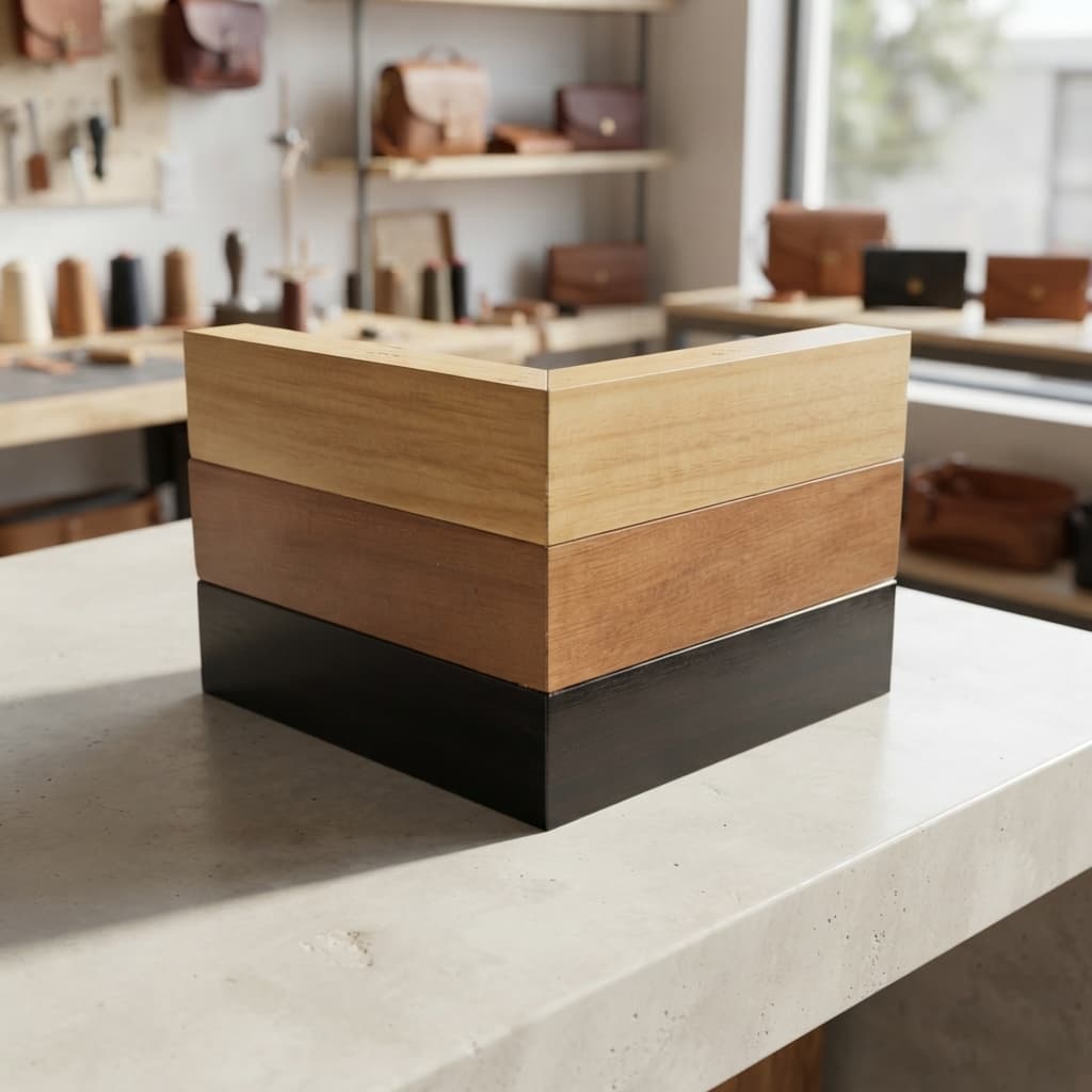 Pé De Madeira Cantoneira Lateral 5cm Kit 6 Unidades Para Cama Box Sofá Poltrona Puff E Móveis Sustentação Em L Cores Top